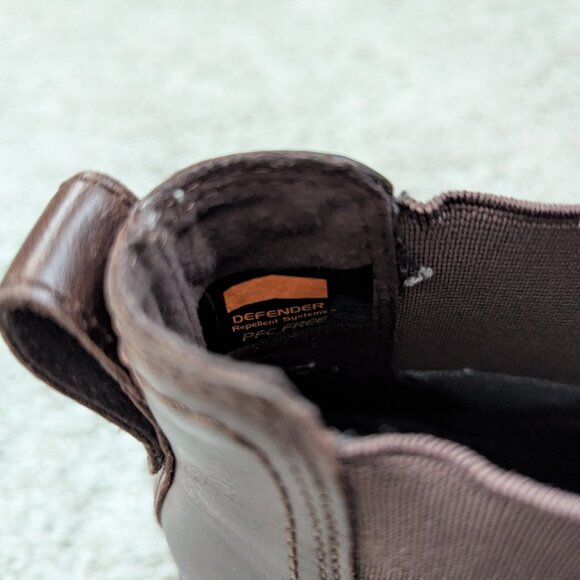 Timberland Women's Leather Brynlee Park Heeled Chelsea Ankle Boot in Brown 5.5 - Picture 7 of 9